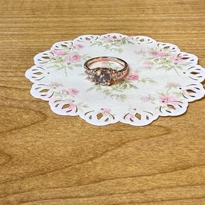 Elegant Ring with Clear Gemstone